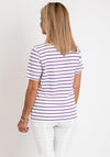 Gerry Weber Abstract Print Striped Top, White Multi