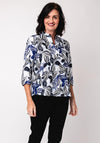 Gerry Weber Floral Print Tunic Top, Blue