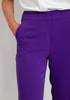 Gerry Weber Straight Slim Leg Trouser, Purple
