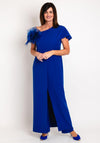 Giorgio Jo Corsage Detail Longline Top and Trouser Set, Cobalt Blue