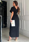 Girl In Mind Aurora Buckle Detail Maxi Dress, Black