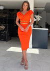Girl In Mind Miley Midi Dress, Orange