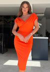 Girl In Mind Miley Midi Dress, Orange