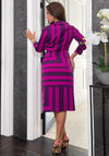 Girl In Mind Nala Midi Wrap Dress, Purple