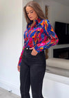 Girl In Mind Emilia Abstract Print Blouse, Multi
