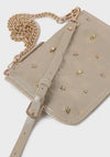 Mayoral Girl Studded Metallic Bag, Gold