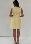 Girl in Mind Athenia Tweed Pocket Mini Dress, Yellow