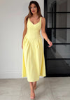 Girl in Mind Autunm Strappy Maxi Dress, Yellow