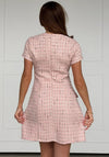 Girl in Mind Babett Tweed Mini Dress, Pink