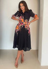 Girl in Mind Holland Floral Shirt Dress, Black