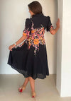 Girl in Mind Holland Floral Shirt Dress, Black