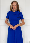 Girl in Mind Minta Bow Midi Dress, Cobalt Blue