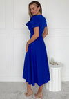 Girl in Mind Minta Bow Midi Dress, Cobalt Blue