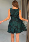 GIRL IN MID SURI JACQUARD DROOPED WAIST MINI DRESS