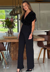 Girl in Mind Bridget Beaded Velvet Jumpsuit, Blac