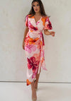 GIRL IN MIND DREW PUFF SLEEVE WRAP FRONT