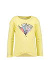 Blue Seven Girl Long Sleeve Love Top, Yellow