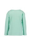 Blue Seven Girl Long Sleeve Happy Top, Green