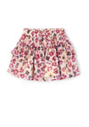 Mayoral Mini Girl Layered Floral Skirt, Red
