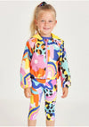 Tuc Tuc Girl Abstract Wind Stopper Hooded Jacket, Multi
