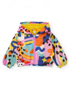 Tuc Tuc Girl Abstract Wind Stopper Hooded Jacket, Multi