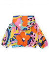 Tuc Tuc Girl Abstract Wind Stopper Hooded Jacket, Multi
