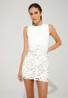 Goa Goa Amily Perforated Eco Leather Mini Dress, White