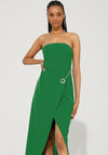 Goa Goa Ella Strapless Chain Wrap Pencil Dress, Green