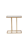 Fern Cottage Sofa Table with Mirrored Glass, Gold