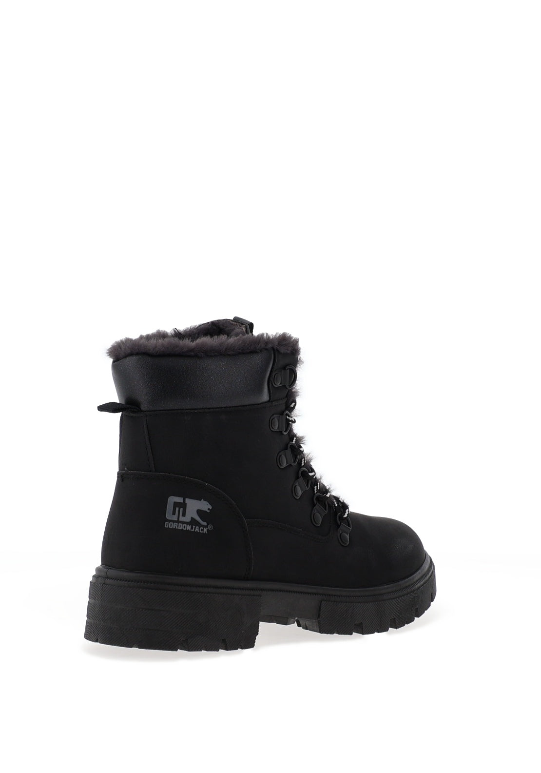 Gordon Jack Elsa Faux Fur Lined Ankle Boots, Black