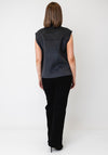 Grace & Mila Sleeveless Wool Jacket, Dark Grey