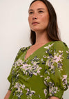 KAFFE Kavita Floral Maxi Dress, Green