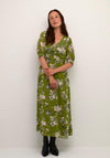 KAFFE Kavita Floral Maxi Dress, Green
