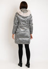 Green Goose Faux Fur Thermal Lining Coat, Silver