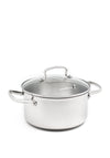 GreenChef Profile Plus 18cm Non Stick Casserole Dish, Silver