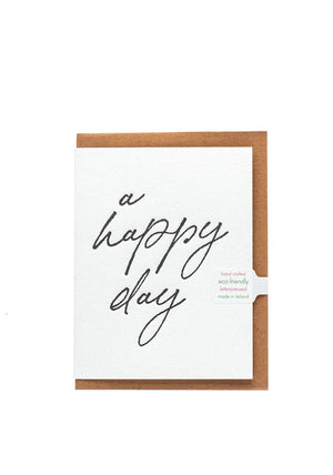 The Pear in Paper “A Happy Day” Greetings Card
