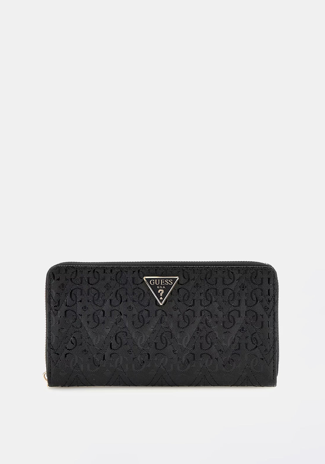 Guess Adelard Logo Print Wallet, Black