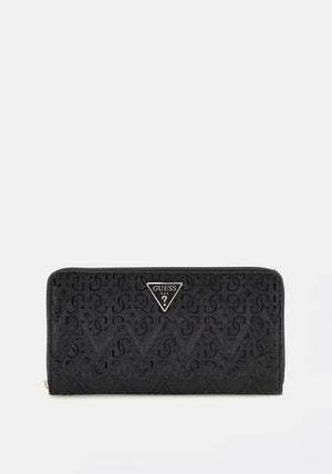 Guess Adelard Logo Print Wallet, Black