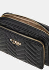 Guess Anning Quilted Crossbody Bag, Black