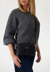 Guess Anning Quilted Crossbody Bag, Black
