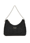 Guess Assia Quilted Shoulder Bag, Black