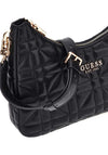 Guess Assia Quilted Shoulder Bag, Black