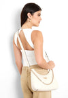 Guess Assia Quilted Shoulder Bag, Stone