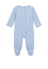 Guess Baby Boy Teddy Logo Babygrow, Blue