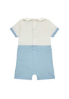 Guess Baby Boy Piquet Romper, Blue