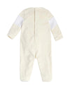 Guess Baby Logo Embossed Babygrow, Cream