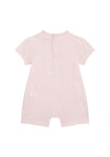 Guess Baby Girl Stripe and Print Romper, Pink