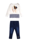 Guess Baby Girl Love Top and Jegging Set, Multi