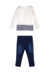 Guess Baby Girl Love Top and Jegging Set, Multi