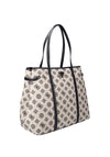 Guess Beyza Travel 4G Peony Large Tote Bag, Black & Beige